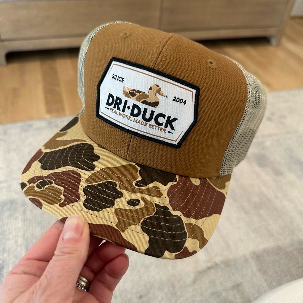 Men's Dri-Duck Camo Brown Cap
